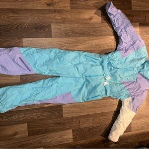 VINTAGE Head Women's Ski & Snow Jacket - Light Blue and Lavender❄️